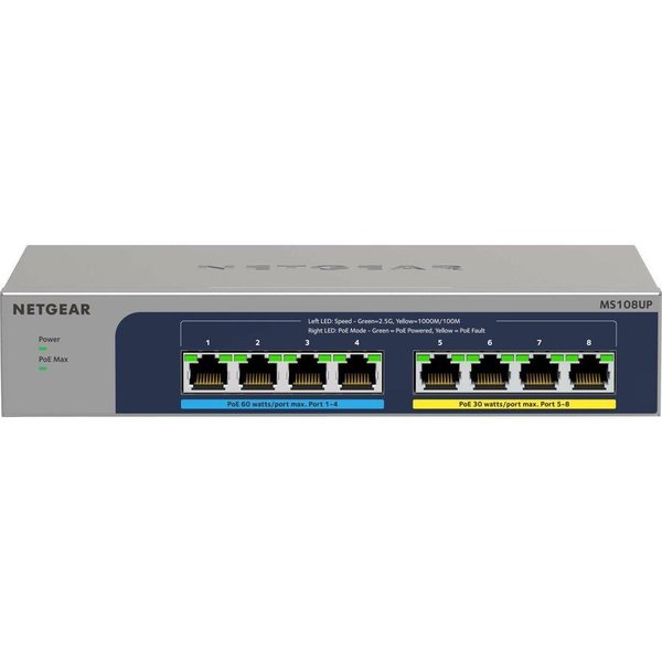 Netgear Ultra60 Poe++ Mg Unman Switch MS108UP-100NAS